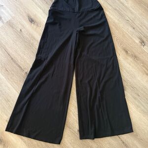 bobi Classic Super-Soft Black Wide-Leg Pants